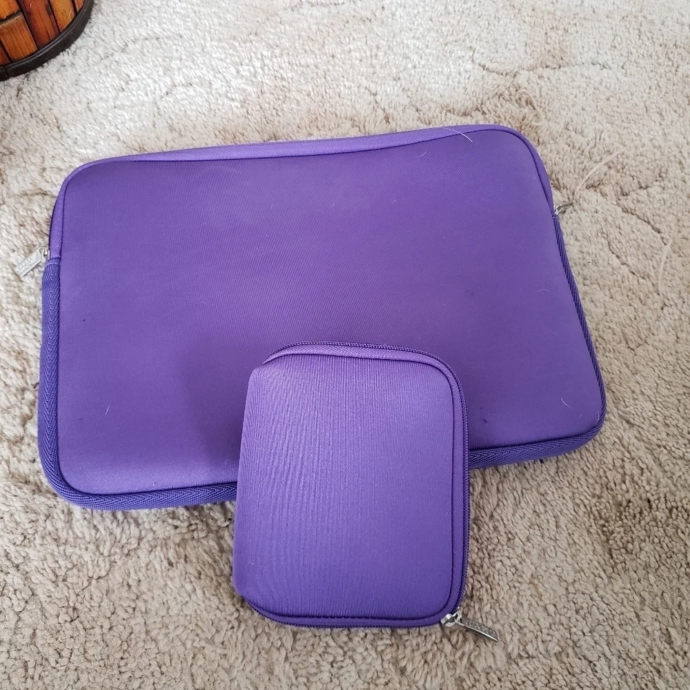 Laptop case and smaller case. 14wx10L inches